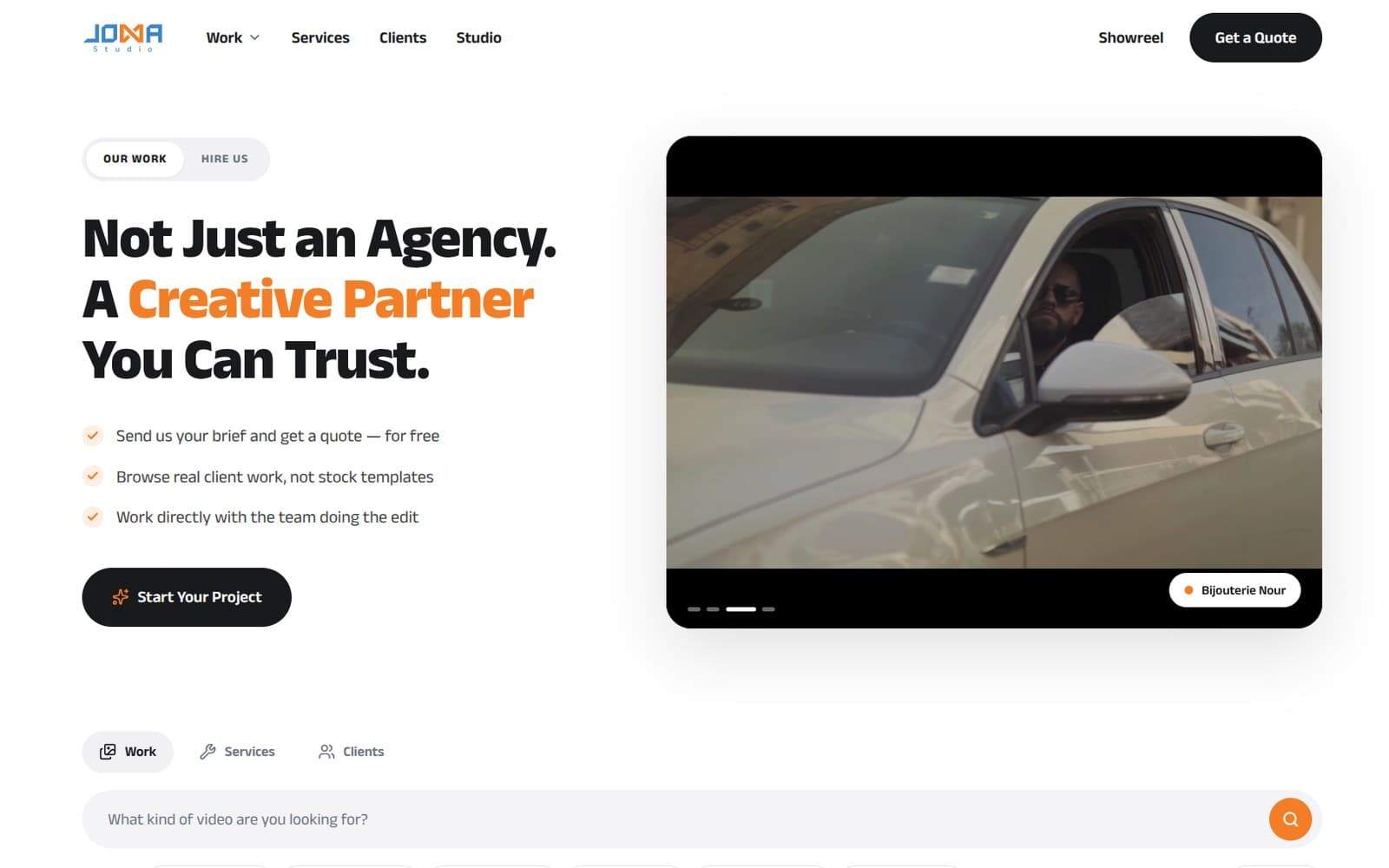Joma Studio — project screenshot
